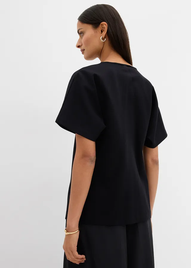Sweat bodywarmer van Punto di Roma, Kleur: zwart