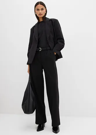 Szövetnadrág viszkóz keverékből • fekete • bonprix áruház