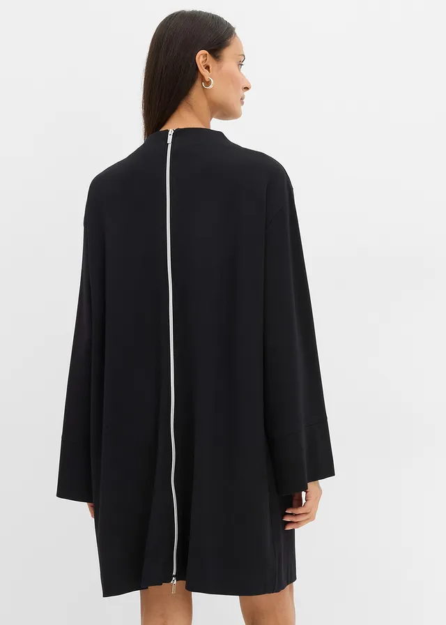 Robe-veste en Punto di Roma • noir • product-page.page-title-suffix
