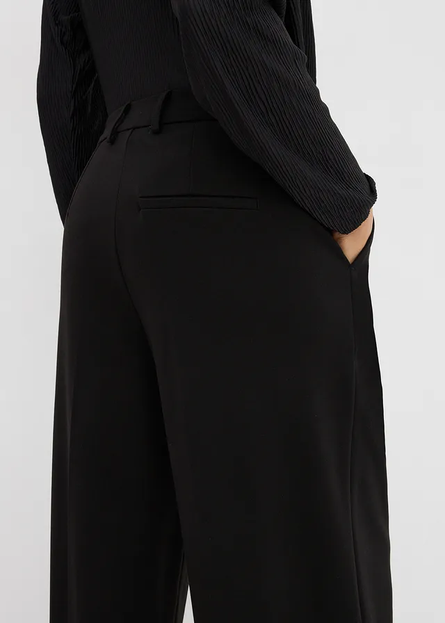 Bandplooibroek van een viscosemix • zwart • product-page.page-title-suffix