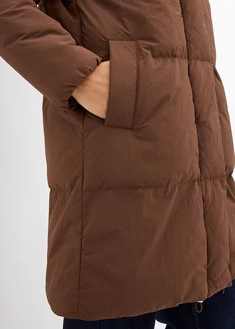 Lange gewatteerde jas • bruin • bonprix online shop