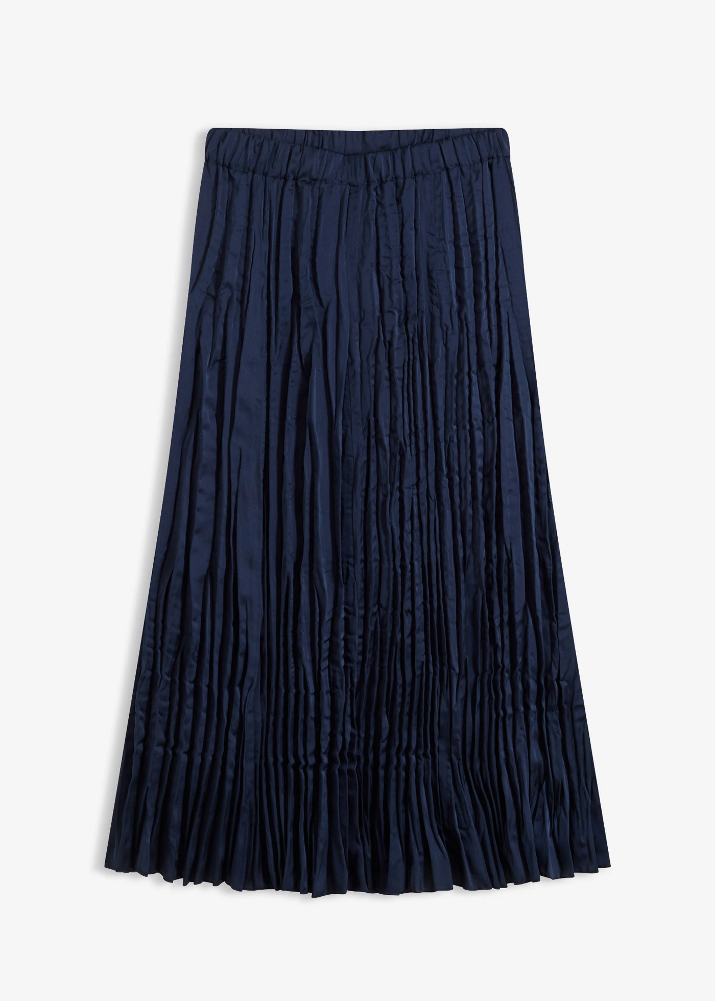 Maxi rok van crash satijn • donkerblauw • bonprix online shop