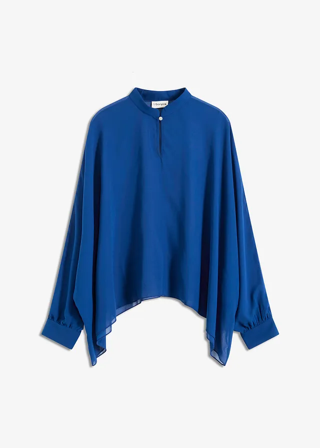 Tuniek van chiffon • gentiaanblauw • bonprix online shop