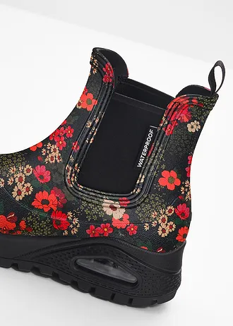 Regenlaarzen van Skechers • zwart gebloemd • bonprix online shop