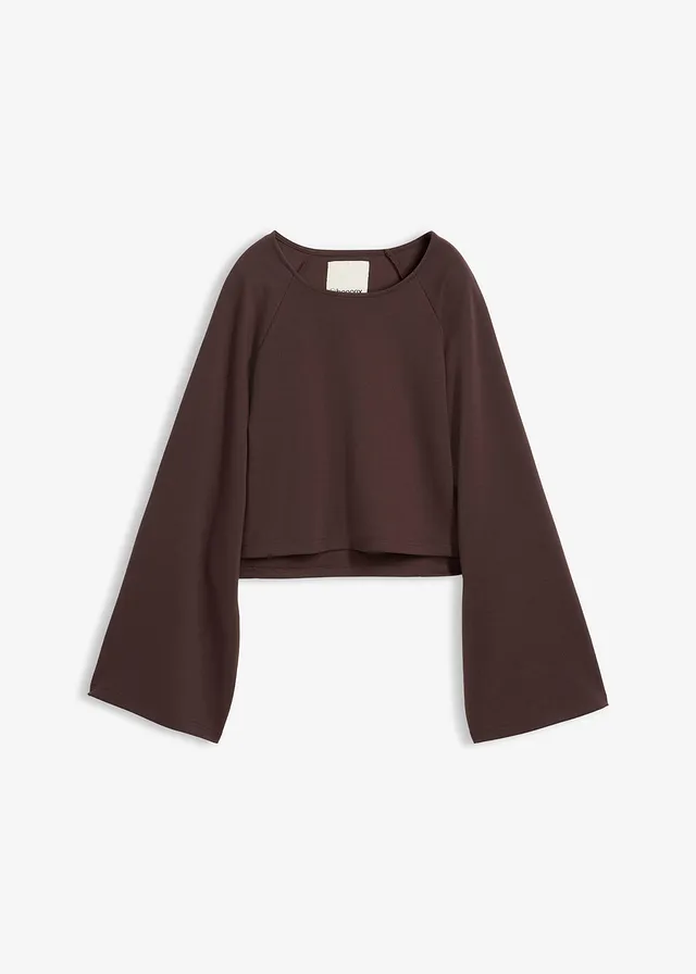 Cape hosszú ujjú póló • sötétbarna • bonprix áruház