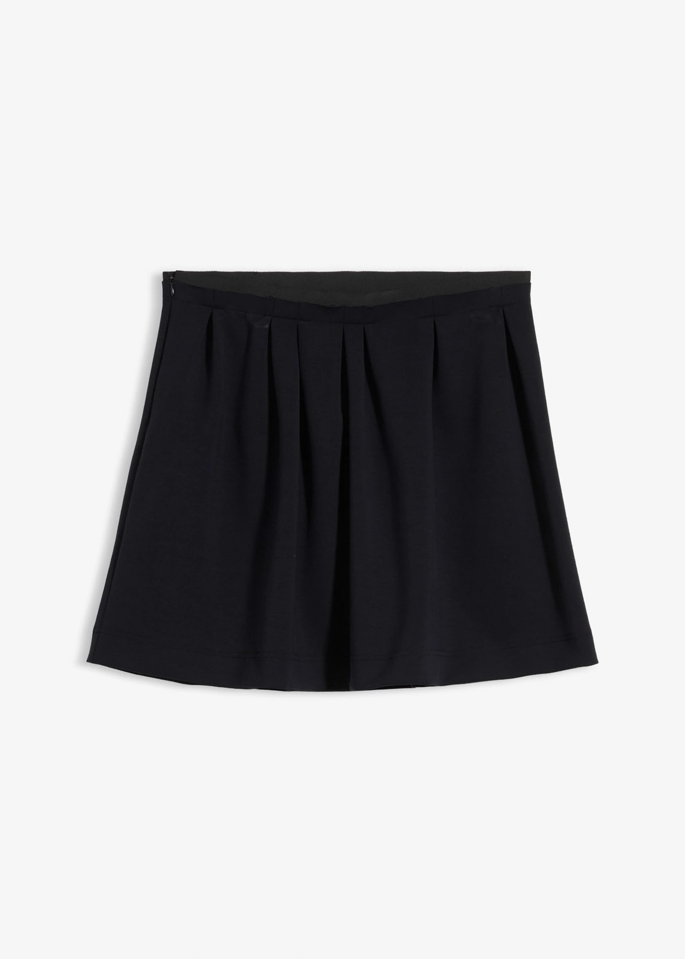 Sukně se záhyby v pase, z mírně lesklé viskózové směsi • černá • bonprix obchod