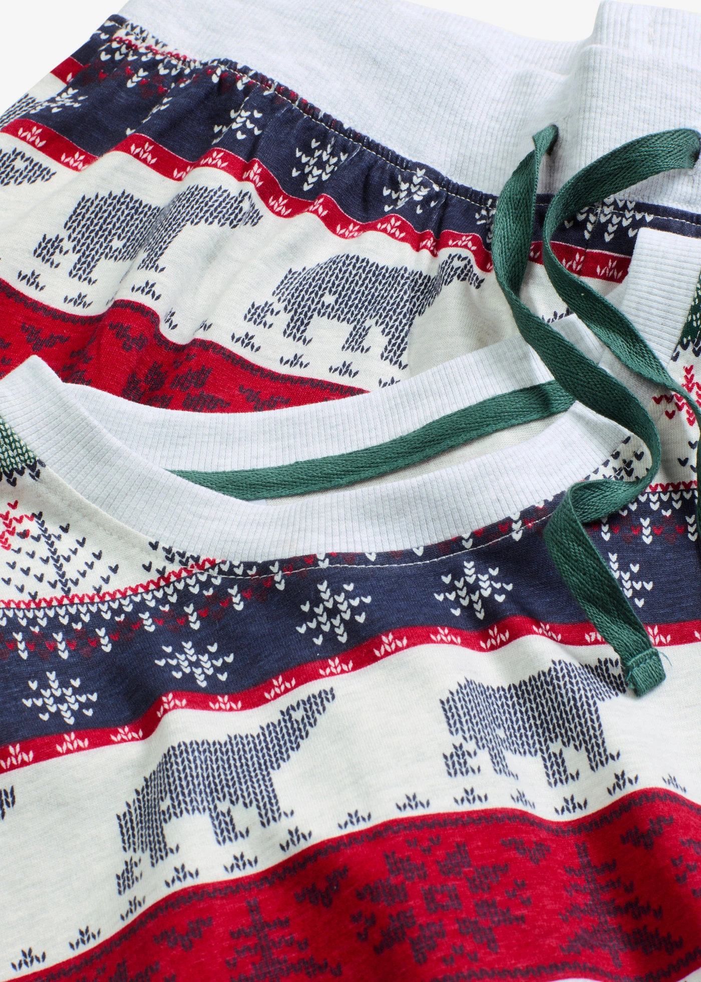 Pijama din bumbac moale cu gentuță cadou • bej natur melanj cu imprimeu • magazin bonprix