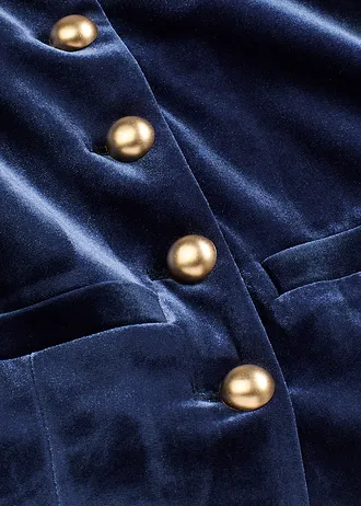 Fluwelen jas • donkerblauw • bonprix online shop