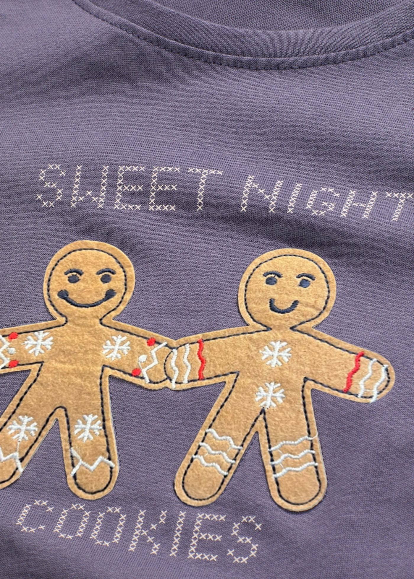 Pijama cu pantalon din finet • albastru-afină cadrilat • magazin bonprix