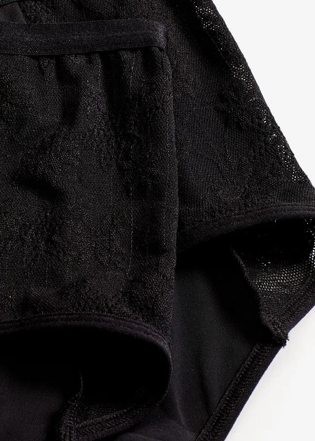 Lot de 2 culottes menstruelles en microfibre, flux modéré • noir • product-page.page-title-suffix