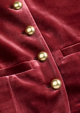 Bársony dzseki • rubinvörös • bonprix áruház