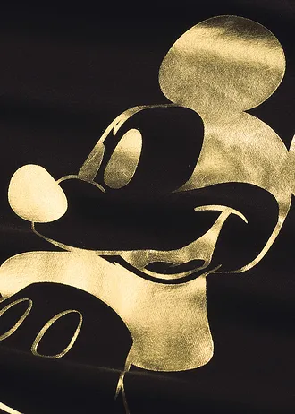 Noční košile s Disneyho Mickey Mousem • černo-zlatá • bonprix obchod