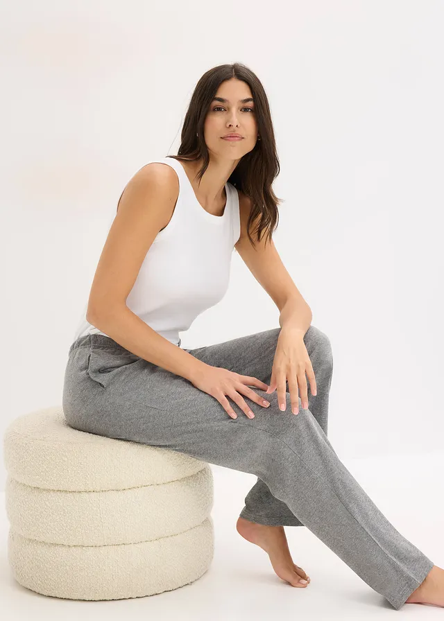Pyjamabroek met steekzakken (set van 2) • zwart+grijs gemêleerd • product-page.page-title-suffix