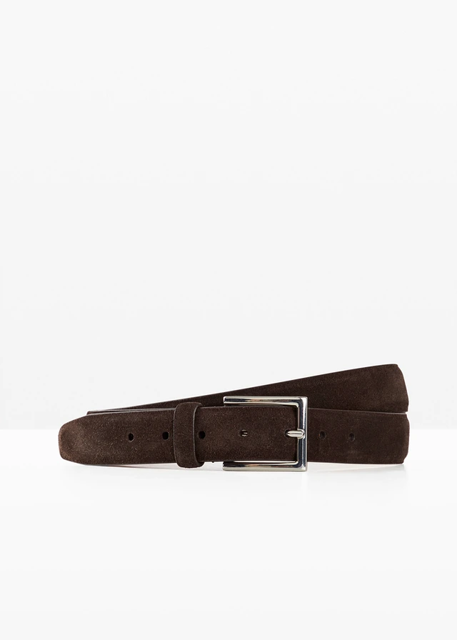 Ceinture en cuir, Couleur: marron foncé