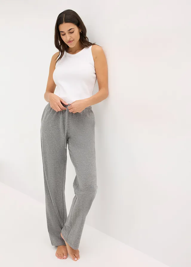 Pyjamabroek met steekzakken (set van 2) • zwart+grijs gemêleerd • product-page.page-title-suffix