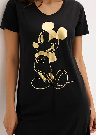 Noční košile s Disneyho Mickey Mousem • černo-zlatá • bonprix obchod