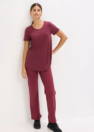 Ultrasoft outdoor shirt met mesh-inzetstuk, sneldrogend • bessen • bonprix online shop