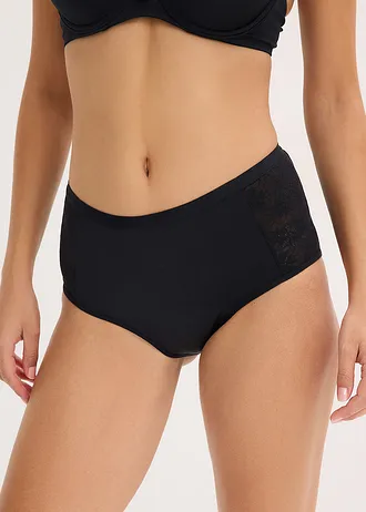 Mikroszálas menstruációs alsó közepes felszívó képességgel (2 db-os csomag) • fekete • bonprix áruház