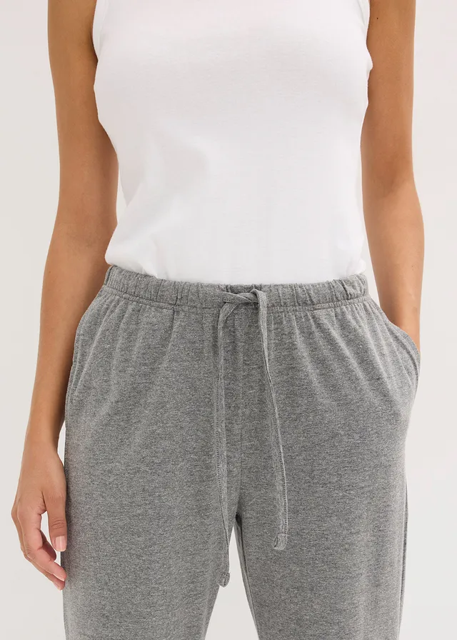 Pyjamabroek met steekzakken (set van 2) • zwart+grijs gemêleerd • product-page.page-title-suffix