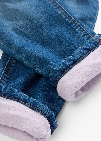 Pohodlné termo džíny s flísovou podšívkou • modrý denim • bonprix obchod