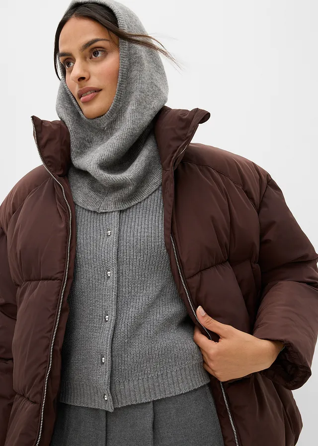 Kurtka puffer • ciemnobrązowy • sklep bonprix