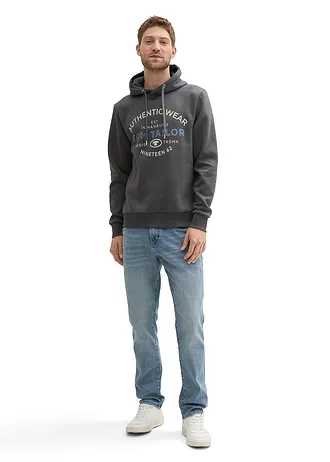 Hoodie van Tom Tailor, Kleur: grijs