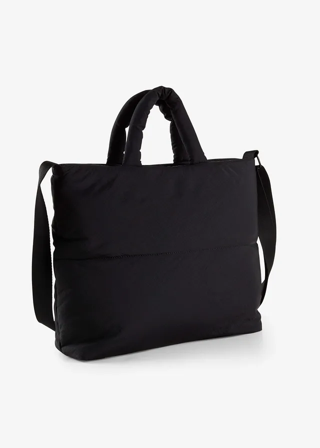 Shopper, doorgestikt • zwart • bonprix online shop