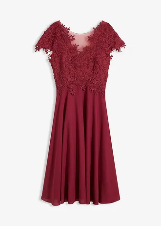 Rochie midi din tul delicat cu dantelă