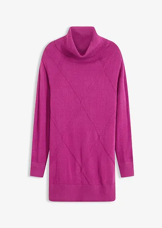 Lange trui • donkerfuchsia • bonprix online shop