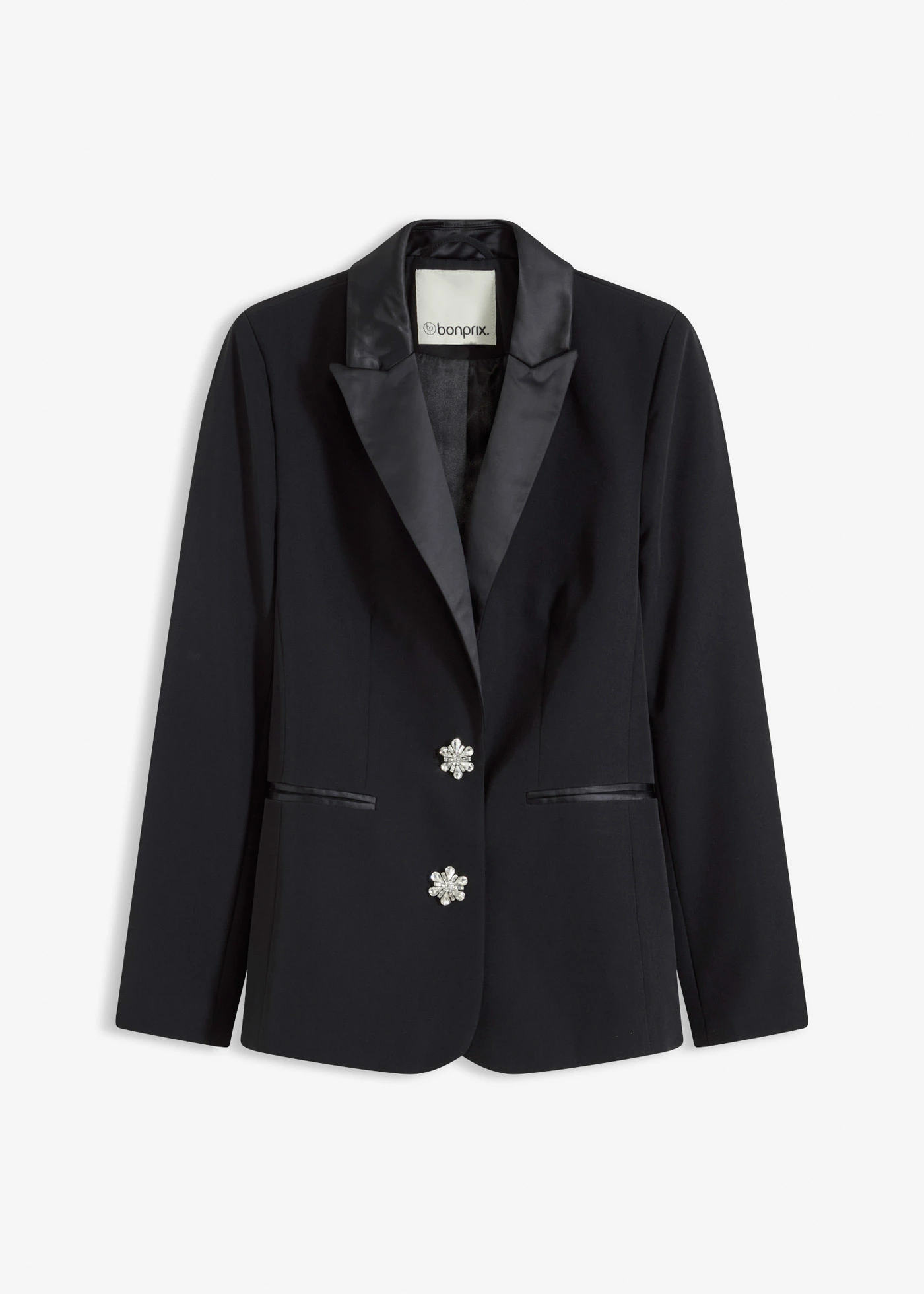 Blejzr s ozdobnými knoflíky • černá plus size • bonprix obchod