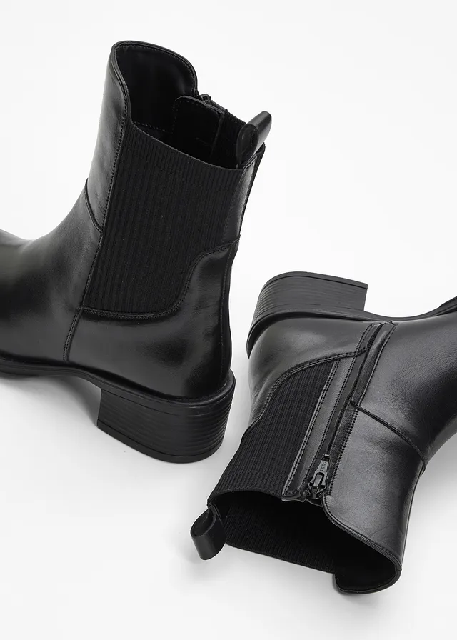 Boots en cuir • noir • product-page.page-title-suffix