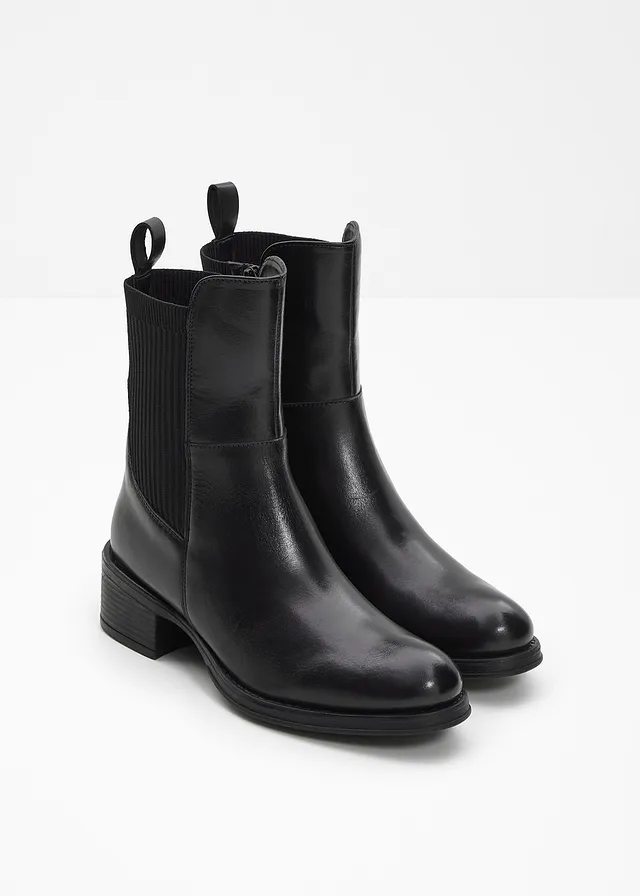 Boots en cuir • noir • product-page.page-title-suffix