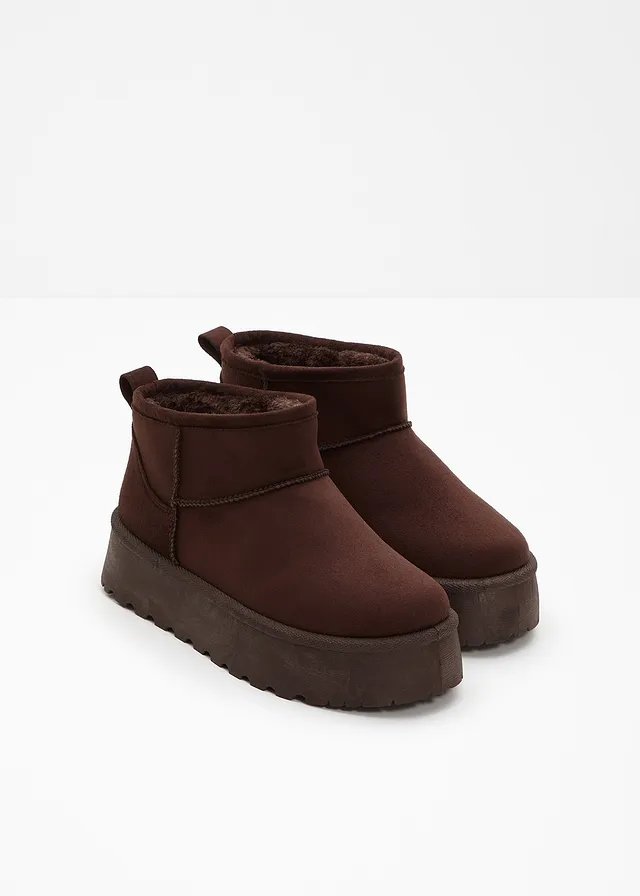 Boots fourrées à plateforme • marron foncé • product-page.page-title-suffix