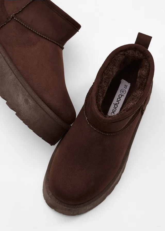 Boots fourrées à plateforme • marron foncé • product-page.page-title-suffix