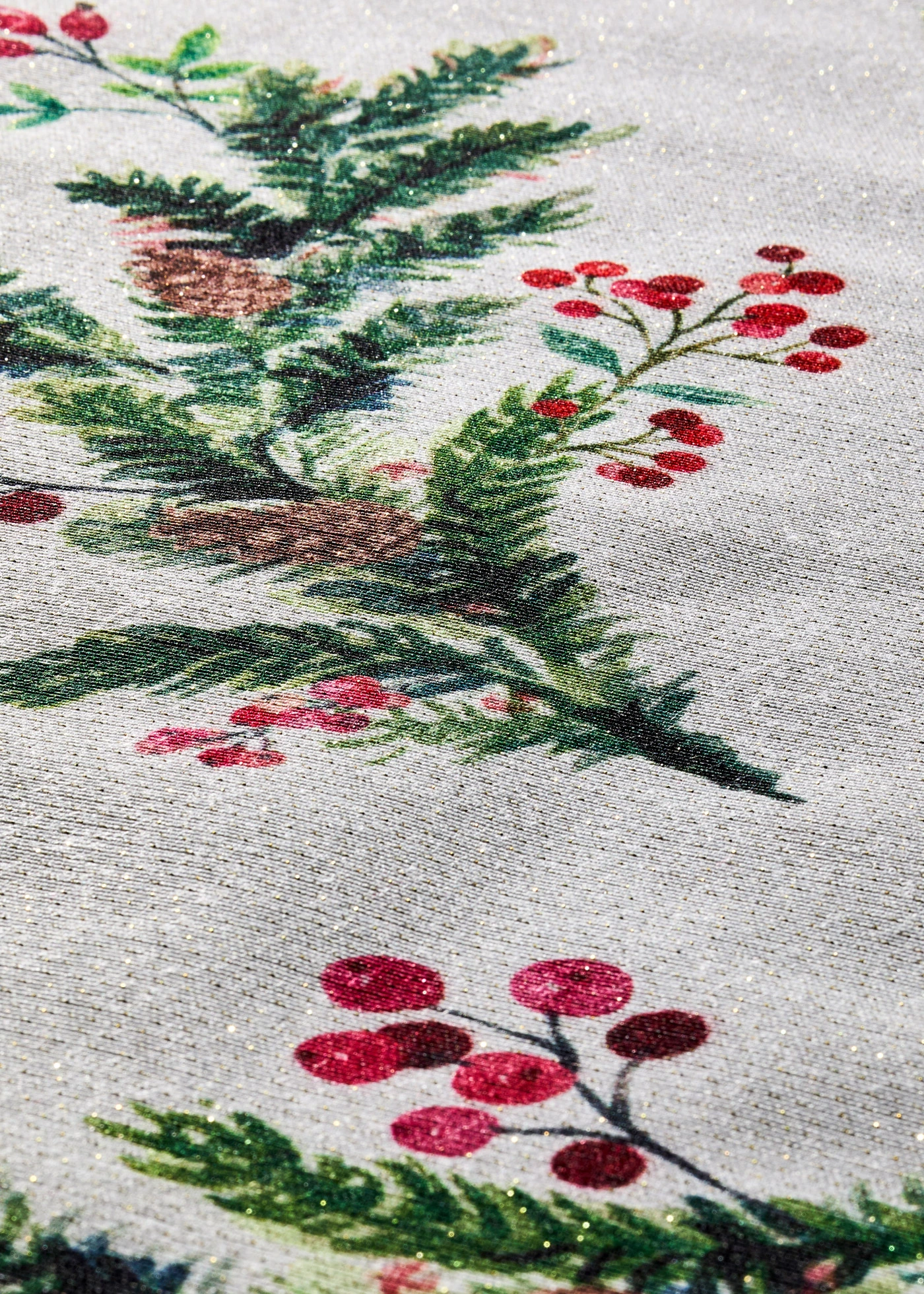 Tafelloper met twijgjes • wit-groen • bonprix online shop