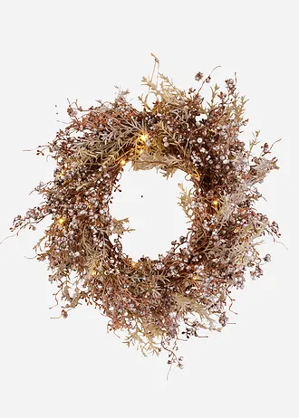 Couronne LED murale, Couleur: marron