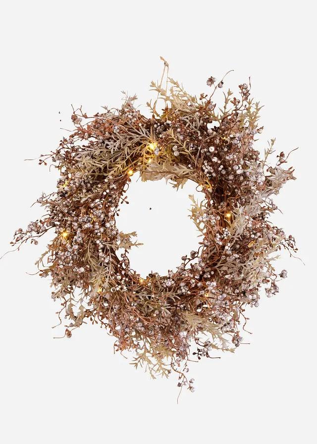 Nástěnný LED věnec • hnědá • bonprix obchod
