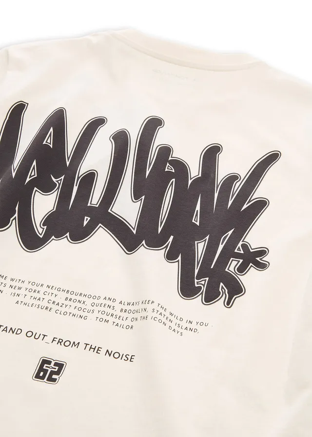Tom Tailor T-shirt, Kleur: wolwit