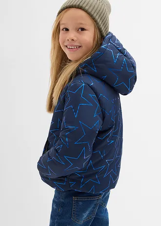 Winterjas in blousonmodel met teddy voering, waterafstotend • donkerblauw • bonprix online shop