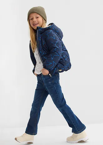 Winterjas in blousonmodel met teddy voering, waterafstotend • donkerblauw • bonprix online shop
