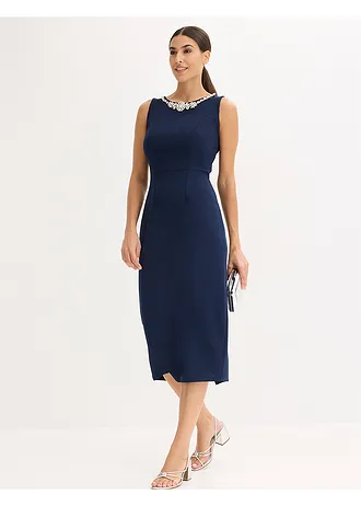 Rochie de cocktail cu ștrasuri • bleumarin • magazin bonprix