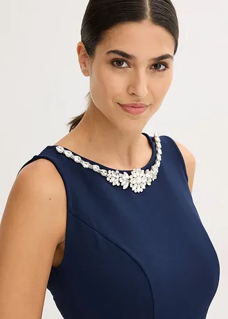 Rochie de cocktail cu ștrasuri • bleumarin • magazin bonprix