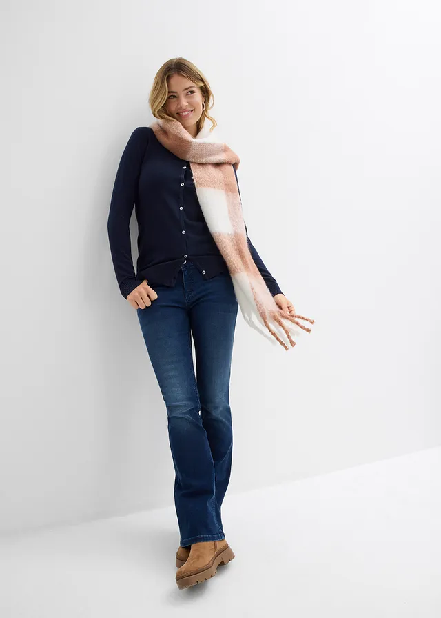 Gilet en maille bleu foncé