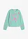 Sweater met ballonzoom van puur biologisch katoen, Kleur: mint/lilapink