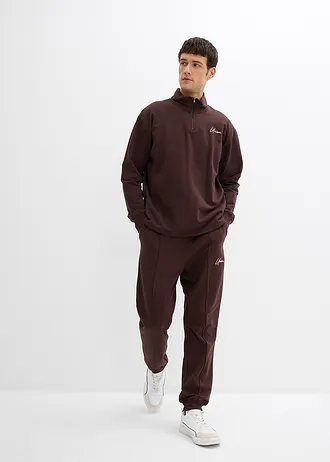 Joggingpak (2-dlg. set) • donkerbruin • bonprix online shop