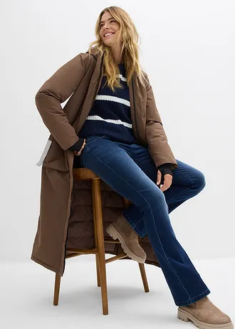 Nepromokavý funkční kabát • hliněná hnědá • bonprix obchod