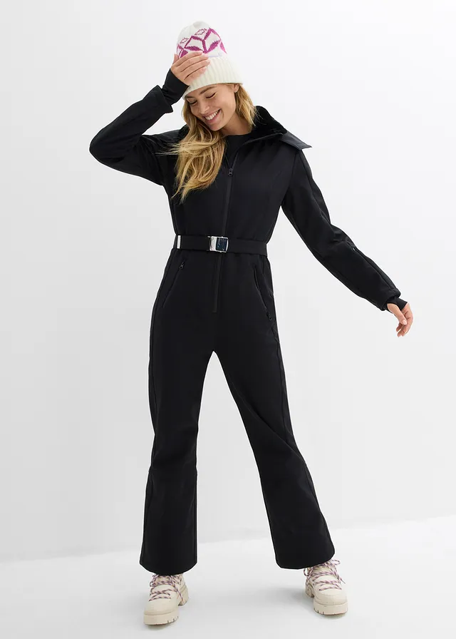 Warm gevoerd, waterafstotend softshell skipak • zwart • product-page.page-title-suffix