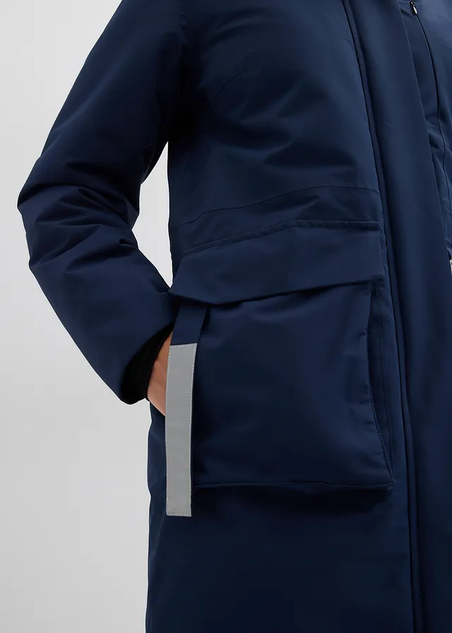 Geacă lungă funcțională impermeabilă • bleumarin • magazin bonprix