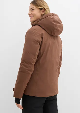 Ski-jas met sneeuwvanger • lichtbruin • bonprix online shop