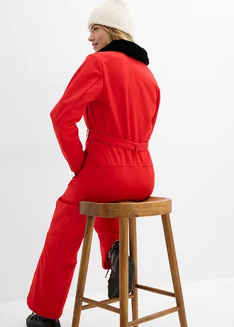 Combinaison de ski rembourrée en softshell déperlant • rouge lave • Boutique bonprix